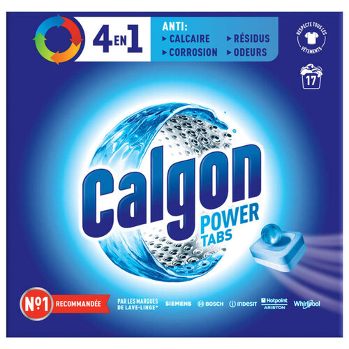 Calgon Tablettes Anti Calcaire Pour Lave-Linge X17