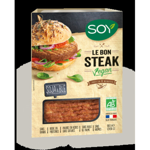 [Par Naturalia] Soy Steak Vegan Soja & Blé Bio 2 x 90g