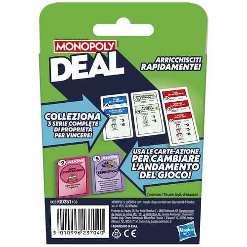 Monopoly Jeu de cartes Deal