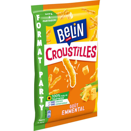 Belin Croustilles Biscuits Apéritifs Emmental 210g