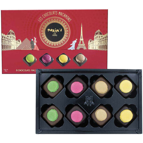 Maxim's de Paris Etui 8 chocolats macarons 130g