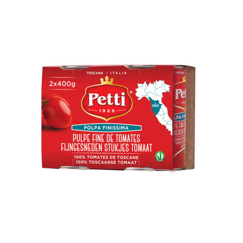Petti Pulpe Fine De Tomates De Toscane 2 X 400G