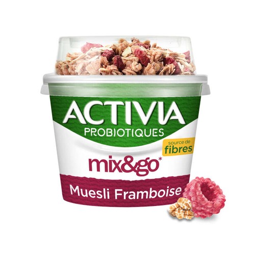 Activia Probiotiques mix&go Muesli Framboise 170g