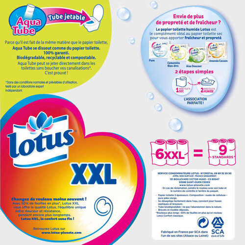 Lotus Papier Toilette XXL x6 rouleaux.