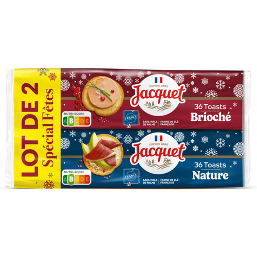 Jacquet Toast Rond Brioché, Nature 500G