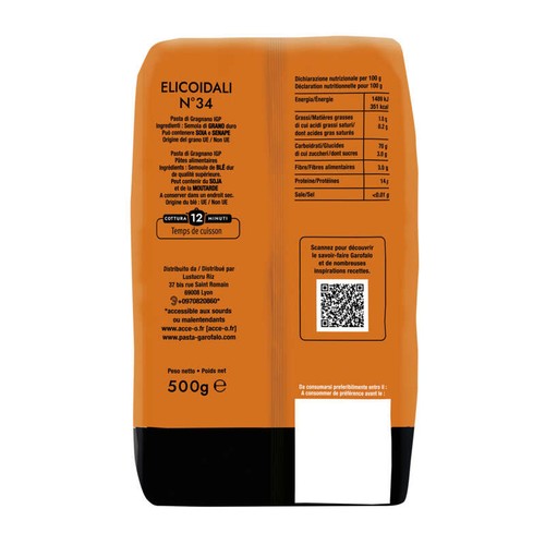 Garofalo Pâtes Elicoidale N°34 500g