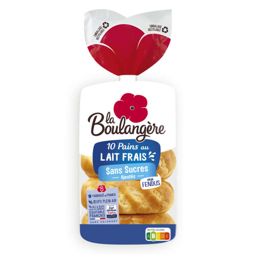 La Boulangère Pains au Lait Frais x10 350g