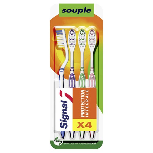 Signal Brosses À Dents Souple Protection Intégrale x4