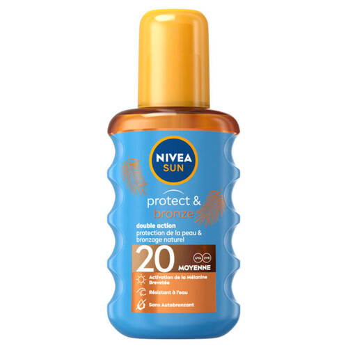 Nivea Spray Huile Protect & Bronze Fps 20 200Ml