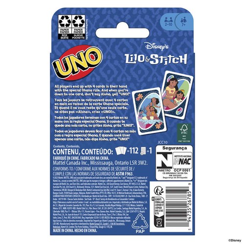 Mattel Uno Lilo and Stitch