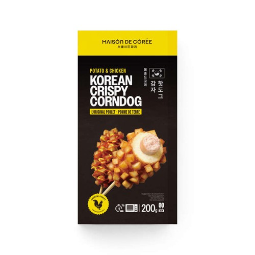 Maison de Corée Korean Crispy Corndog L'original poulet pomme de terre 200g