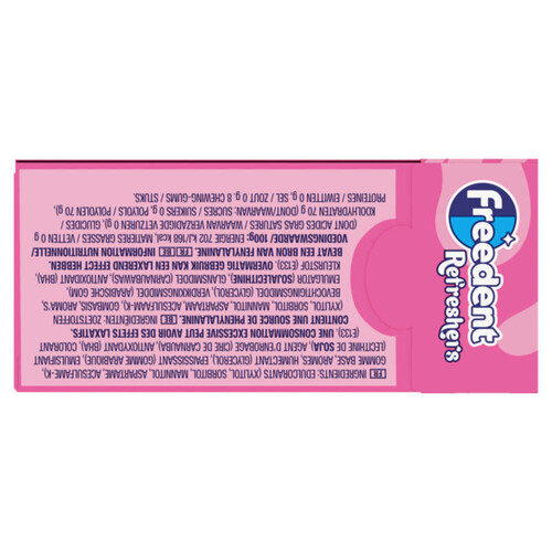 Freedent Chewing gum Refresher Bubble Menthe 18g