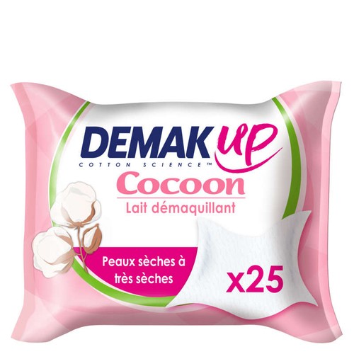 Demak Up Lingettes Démaquillantes Cocoon Peaux Mixtes x25