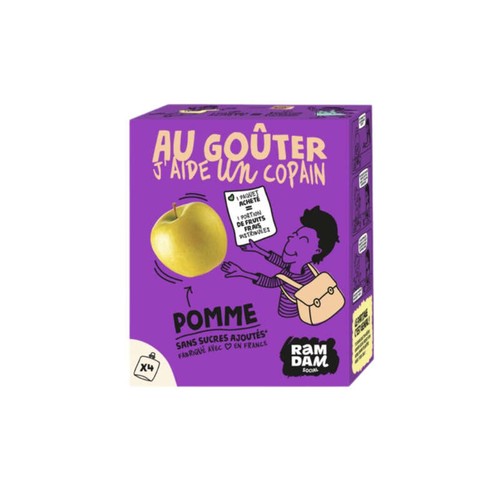 Ramdam Gourde compote pommes 4x90g