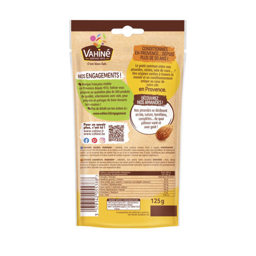 Vahiné Eclats D'Amandes 125g