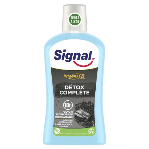 Signal Bain De Bouche Antibactérien Integral 8 Nature Détox Complète 500ml