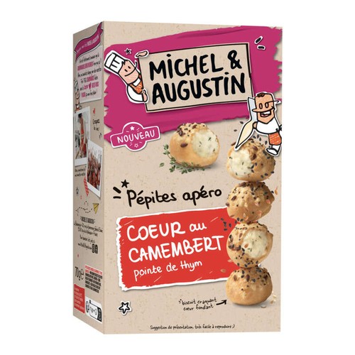 Michel & Augustin Pépites Apéro camembert thym 70g