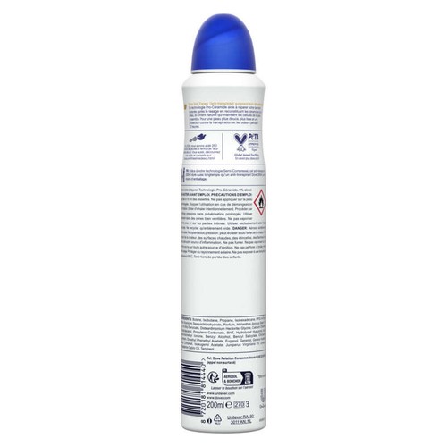 Dove Déodorant Spray Anti-Transpirant Semi-compressé Original 200ml
