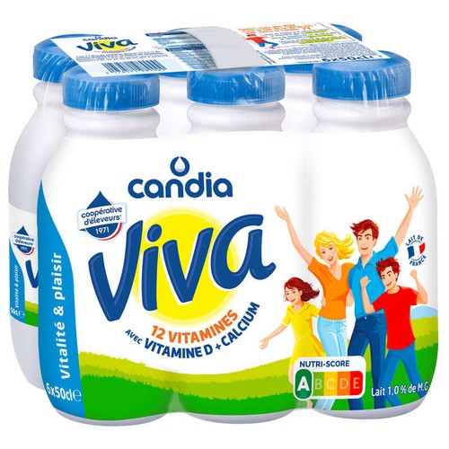 Candia Viva - Lait Vitaminé -  Le pack de 6x50cl