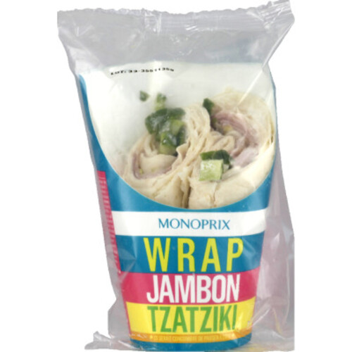 Monoprix Wrap jambon Tzatziki 180g