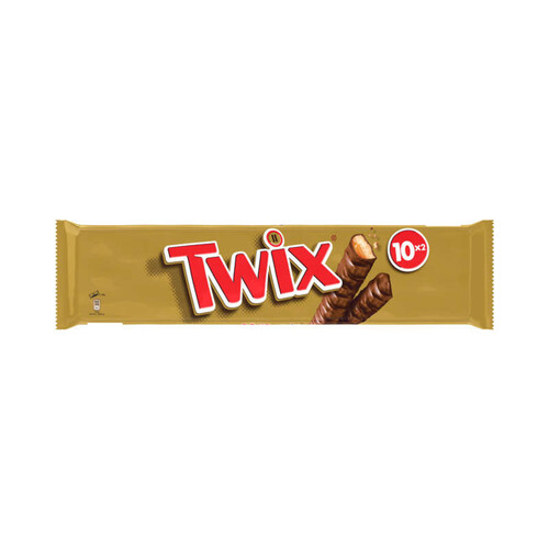 Twix Barres chocolatées biscuit nappage au caramel 500g