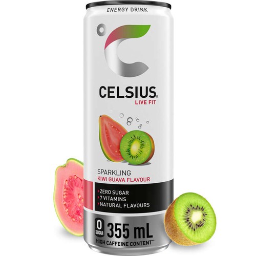 Celsius Sparkling Boisson énergisante kiwi goyave 35,5cl