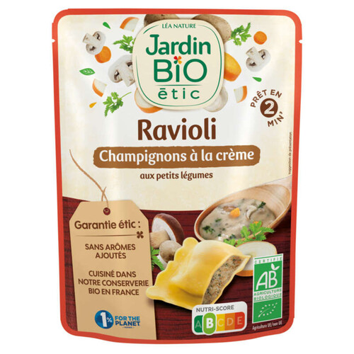 Jardin Bio Raviolis Champignons 250g