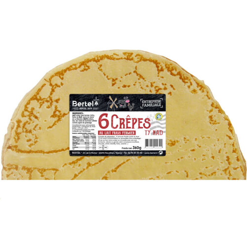 Bertel Crêpes froment x6 - 360g