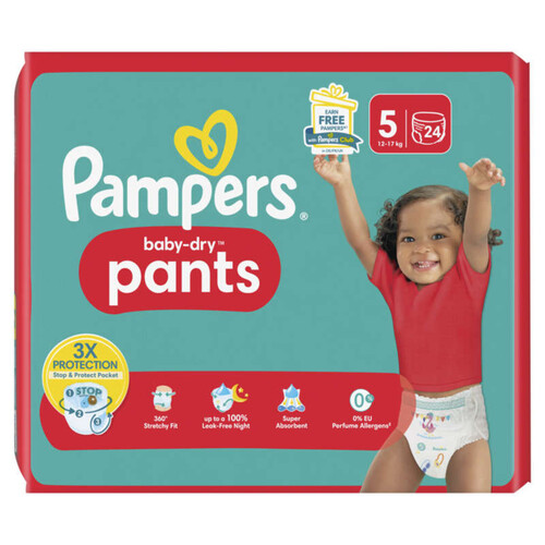 Pampers Baby Dry Pants Couches Culottes T5 x24