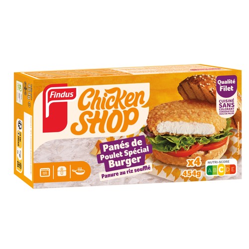 Findus Panes poulet spécial Burgers 454g