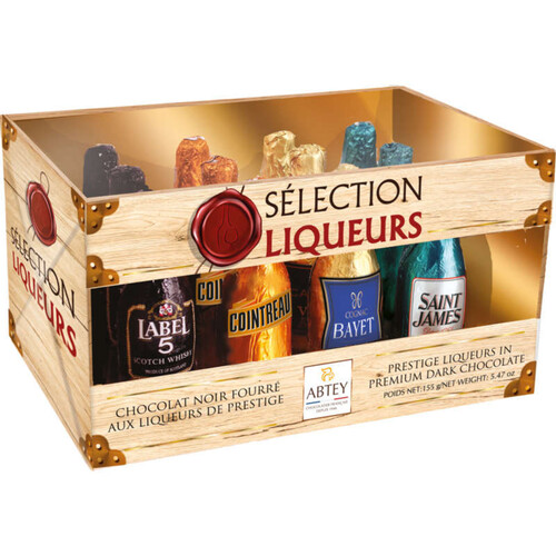 Abtey casier carton sélection liqueurs 12 bouteilles assorties 155g