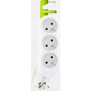 Trefilaction Bloc 3 Prises 16A Blanc