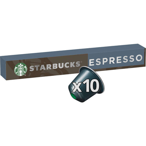 Starbucks Nespresso espresso roast, intensity 11 x10