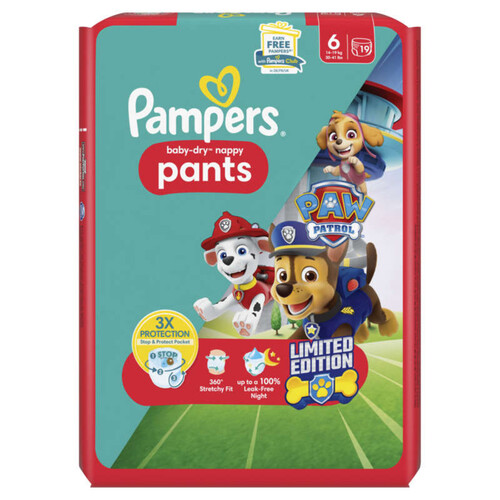 Pampers Baby Dry Pants Couches T6 x19