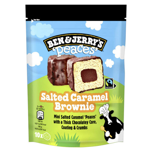 Ben & Jerry's Glace Dessert Brownie Caramel Salé 150g