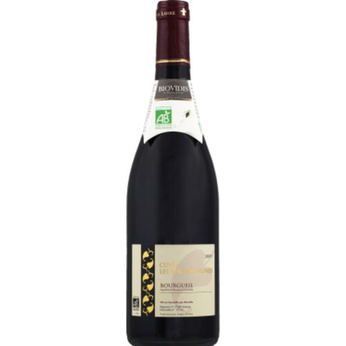 Monoprix Bio AOP les Roches Brunes Bourgueuil Rouge 75cl