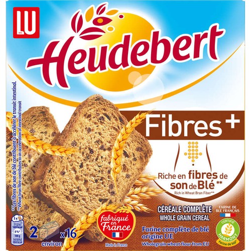 Lu Heudebert Biscottes Fibre + 280g