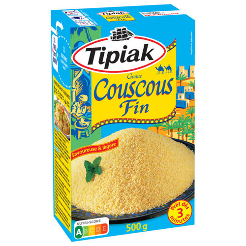 Tipiak Graine De Couscous Fin Prêt En 3Min 500G