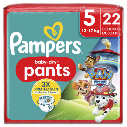 Pampers  Couches-CulottesBaby-Dry Pants Taille 5 12kg-17kg x22