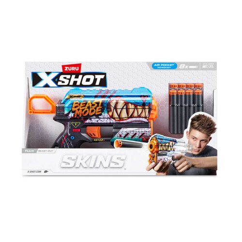 Zuru pistolet X-shot ninja skins flux