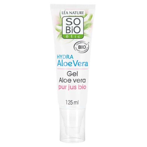 SO'BiO Étic Gel Hydratant d'Aloe Vera pur jus bio 125ml