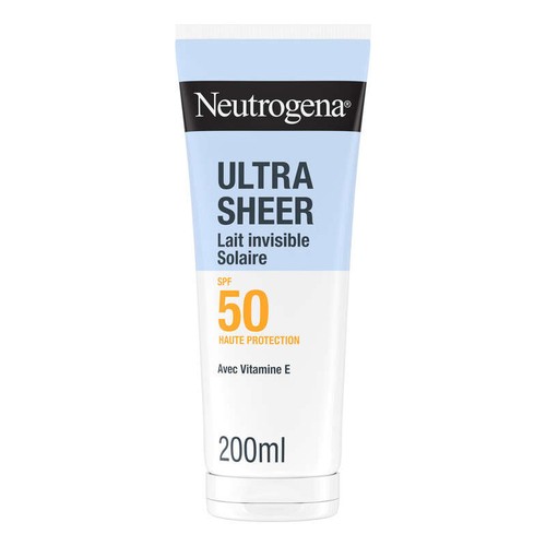 Neutrogena Ultra Sheer Lait Invisible Solaire SPF50 200ml