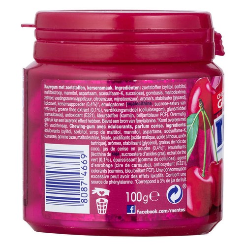 Mentos Pure fresh Dragées sans sucres Cerise x50