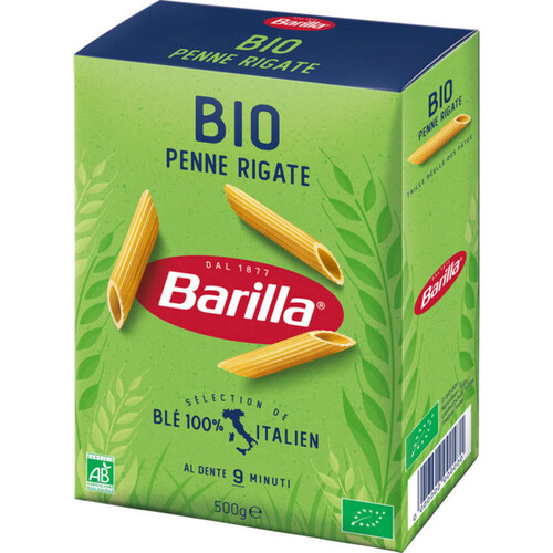 Barilla pâtes penne rigate Bio 500g