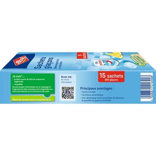 Albal Sachets Glaçons démoulage facile x15