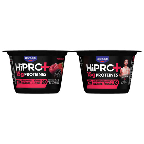 Danone Hipro+ 15g Protéines Fruits Rouges 2*160g