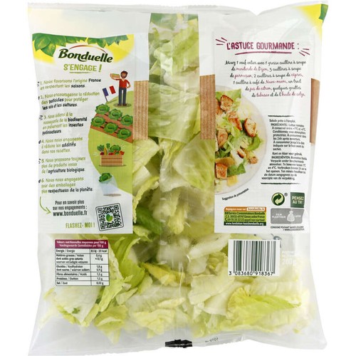 Bonduelle Salade laitue romaine 200g