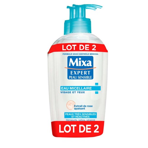 Mixa Expert Lot 2 Eau Micellaire Visage & Yeux 2x200ml