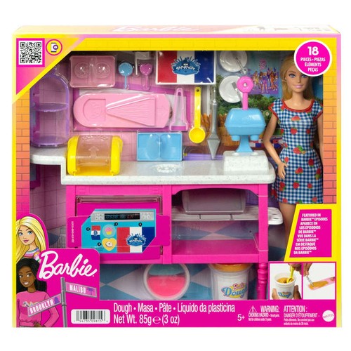 Mattel Coffret Barbie malibu et sa pâtisserie
