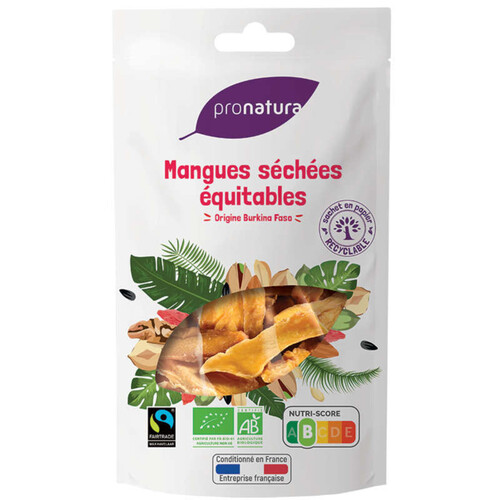 Pronatura mangues séchées équitables 125g